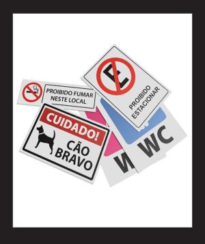 PLACAS DE SINALIZAÇÃO      